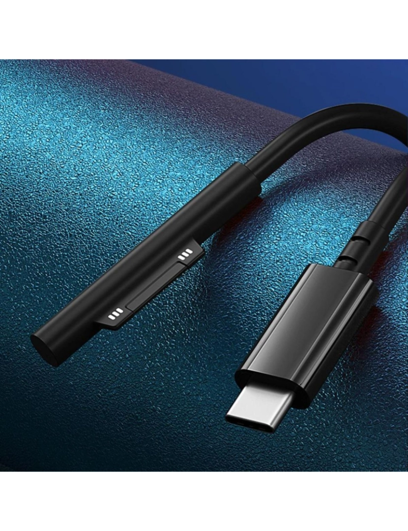 imagem de Cabo carregador USB-C magnético 65w para Microsoft Surface Laptop 1 / 2 / 33