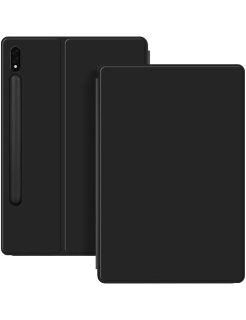 Antiimpacto! - Capa Book magnética suporte S-pen para Samsung Galaxy Tab S7 11.0 Preto