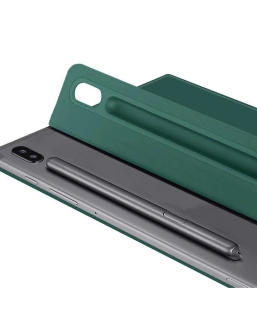 imagem de Capa Book magnética suporte S-pen para Samsung Galaxy Tab S7 11.0 Verde3