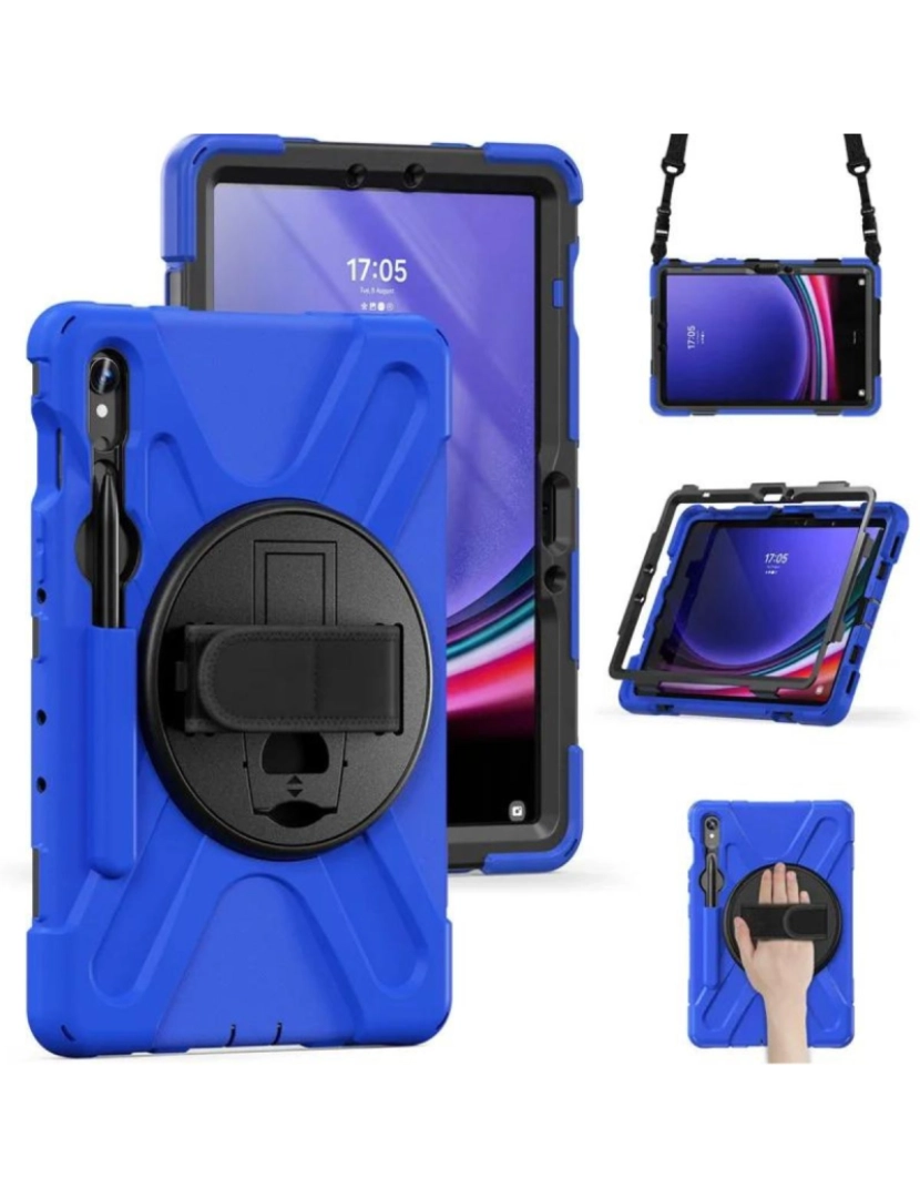 imagem de Capa Robusta 360º para Samsung Galaxy Tab S8 Plus 12.4 Azul2