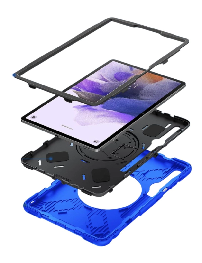 imagem de Capa Robusta 360º para Samsung Galaxy Tab S8 Plus 12.4 Azul3