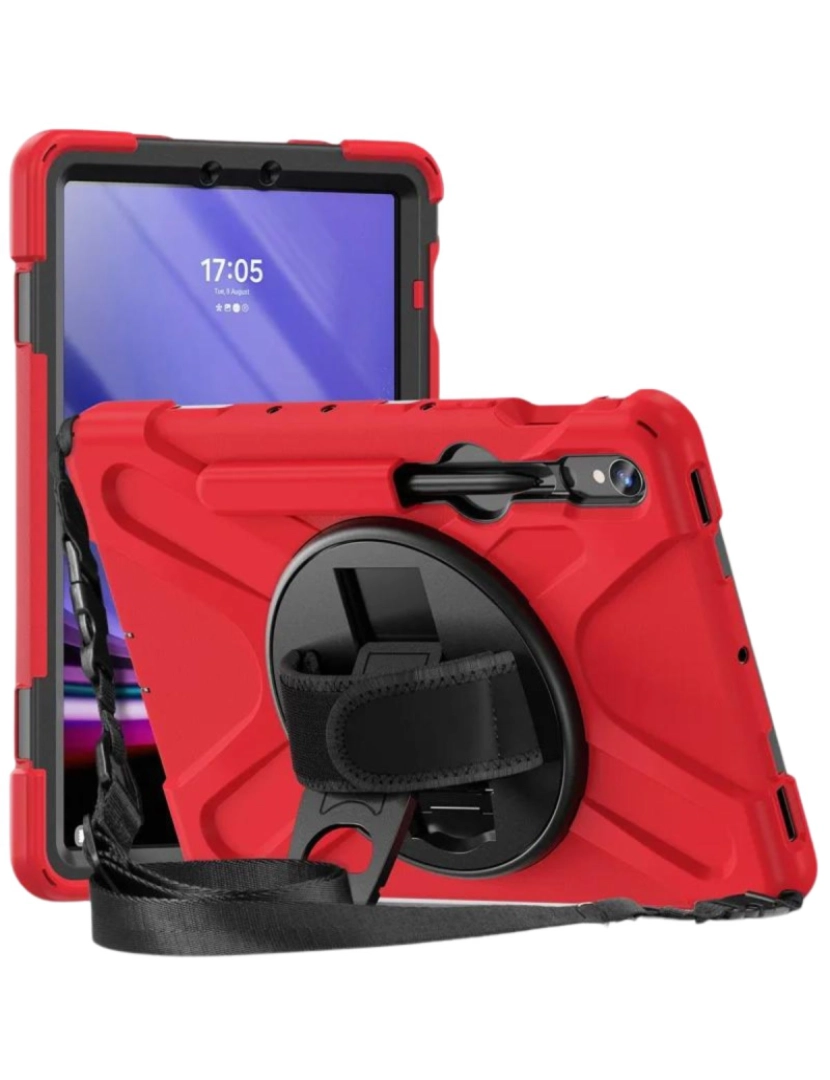 imagem de Capa Robusta 360º para Samsung Galaxy Tab S7 11.0 Vermelho1