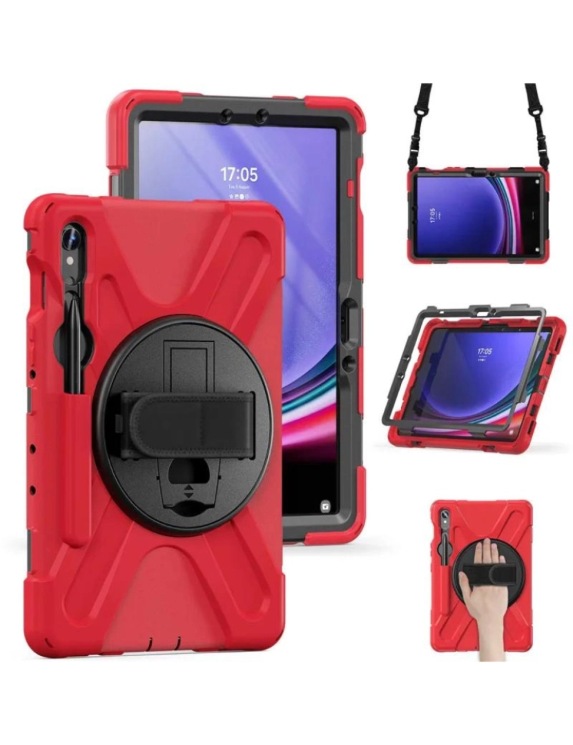 imagem de Capa Robusta 360º para Samsung Galaxy Tab S7 11.0 Vermelho2