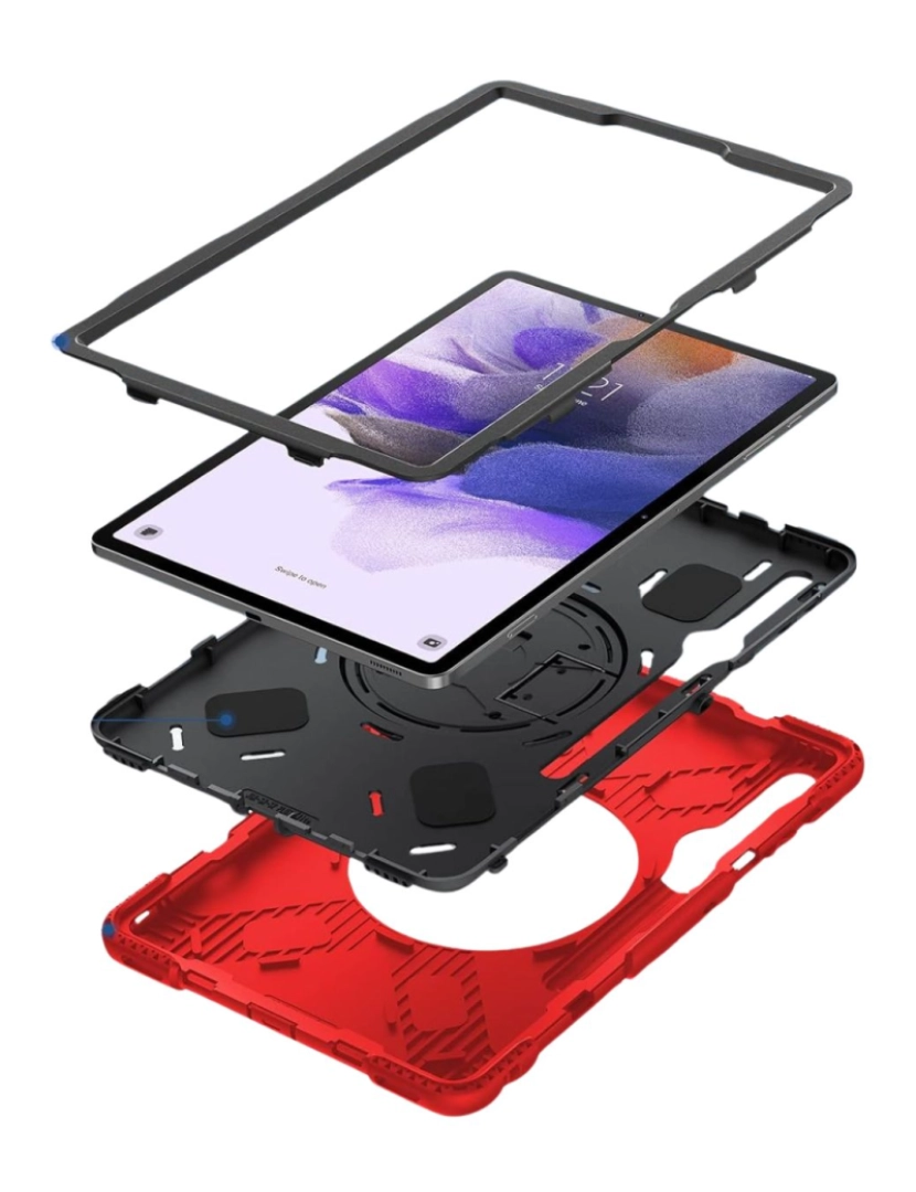 imagem de Capa Robusta 360º para Samsung Galaxy Tab S7 11.0 Vermelho3