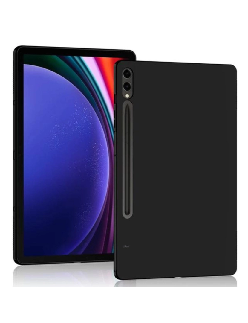 imagem de Capa emborrachada slim para Samsung Galaxy Tab S7 Plus 12.4 Preto1