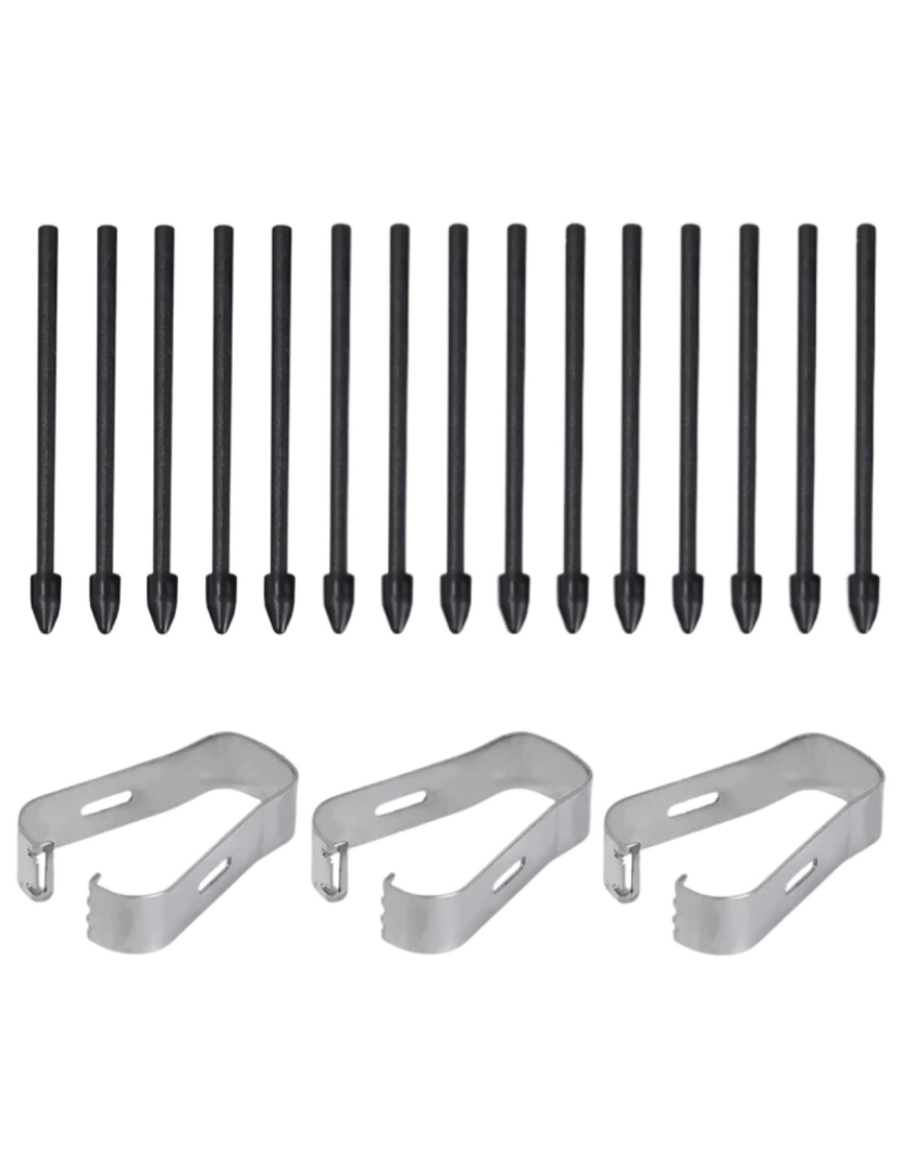 Antiimpacto! - Pack 15x pontas S-Pen para Samsung Galaxy Note 10 Preto