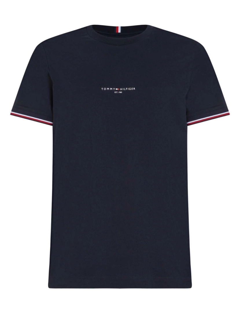 imagem de T-Shirt Tommy Hilfiger Com Logotipo Tommy Dirigido Para Você1