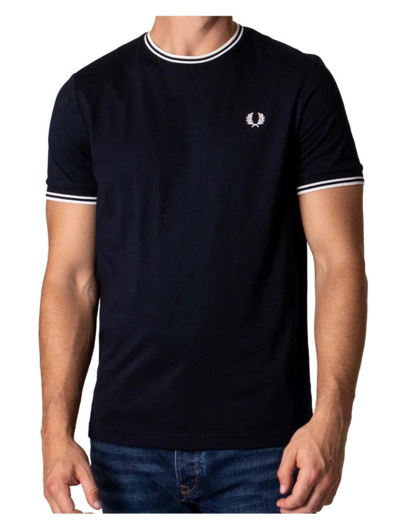 imagem de T-Shirt Fredperry Fp Twin Tipped2