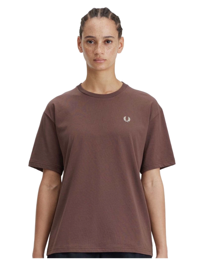 Fredperry - T-Shirt Com Gola Redonda Fredperry Fp