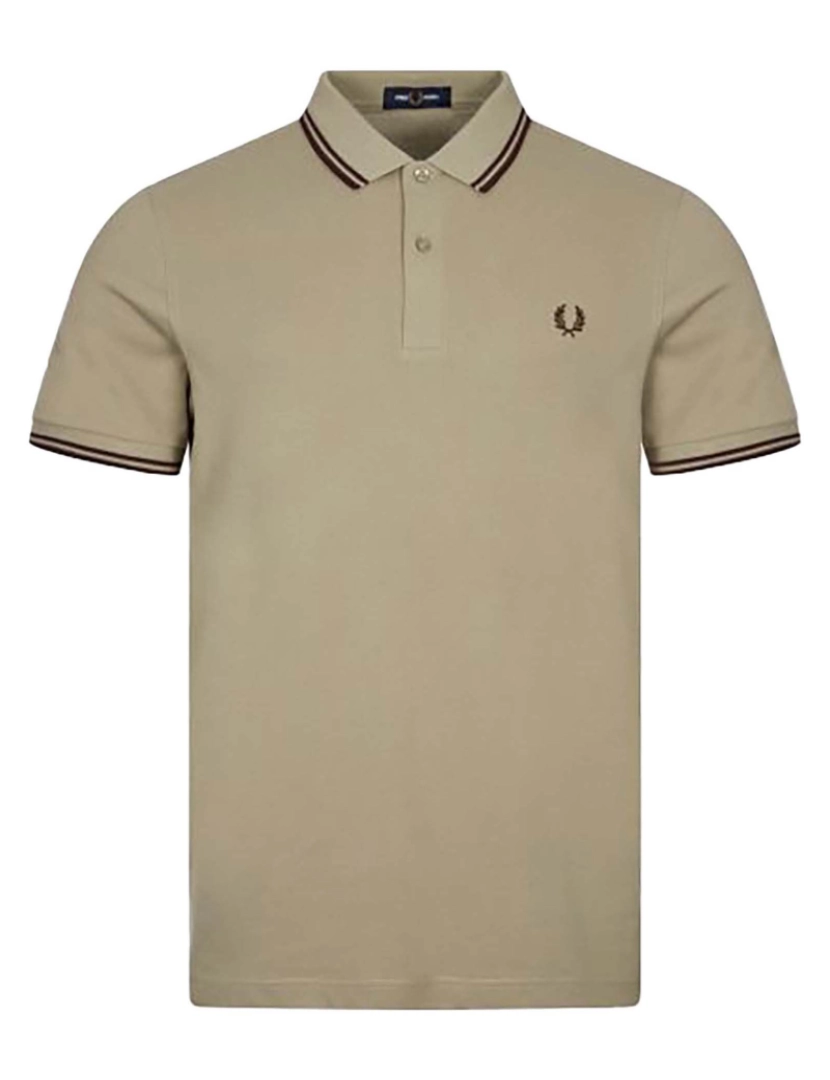 Fredperry - Camisa Polo Fredperry Fp Ls Twin Tipped