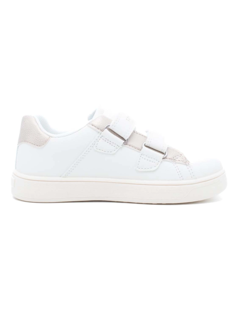 imagem de Tommy Hilfiger Flag Tênis De Velcro De Corte Baixo Branco/Platina2