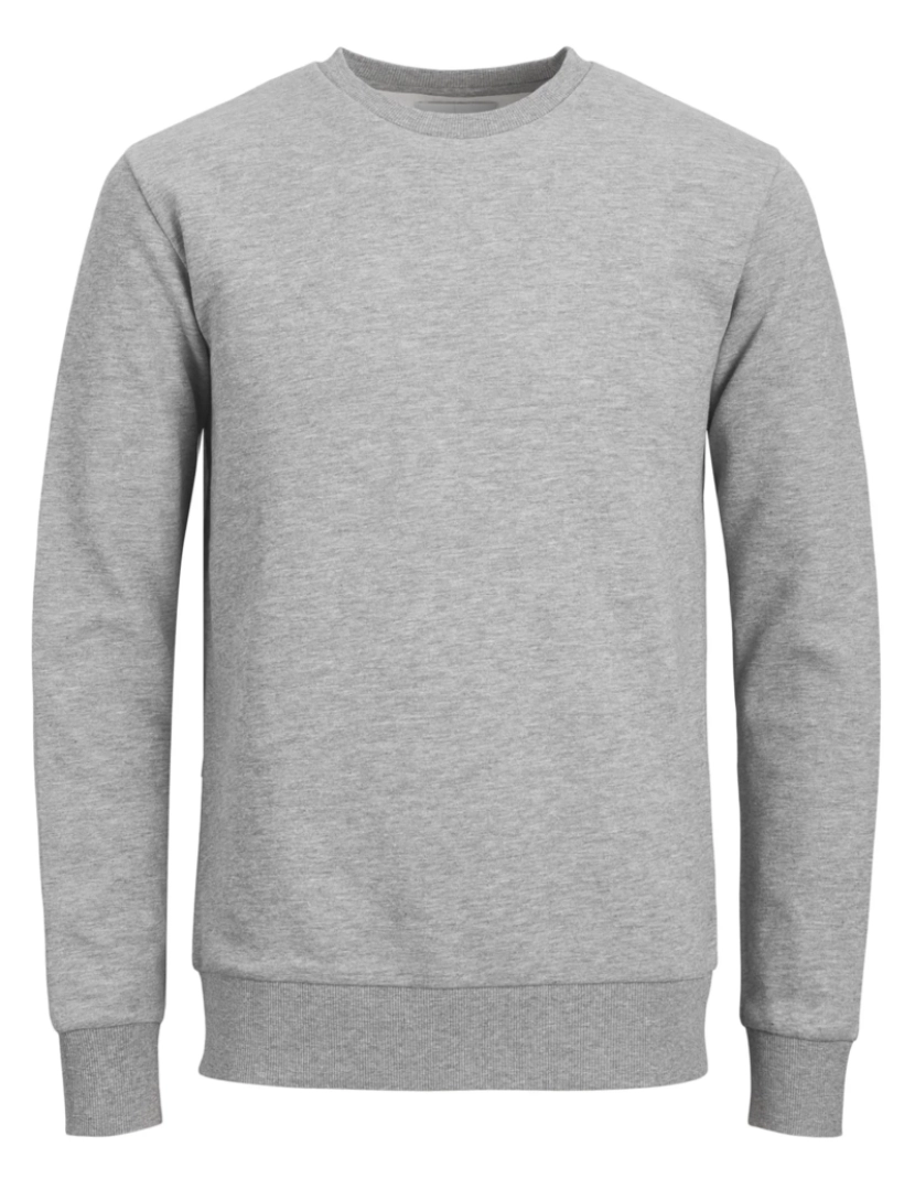 imagem de Sweat Básica com Gola Redonda - Light Grey Melange5