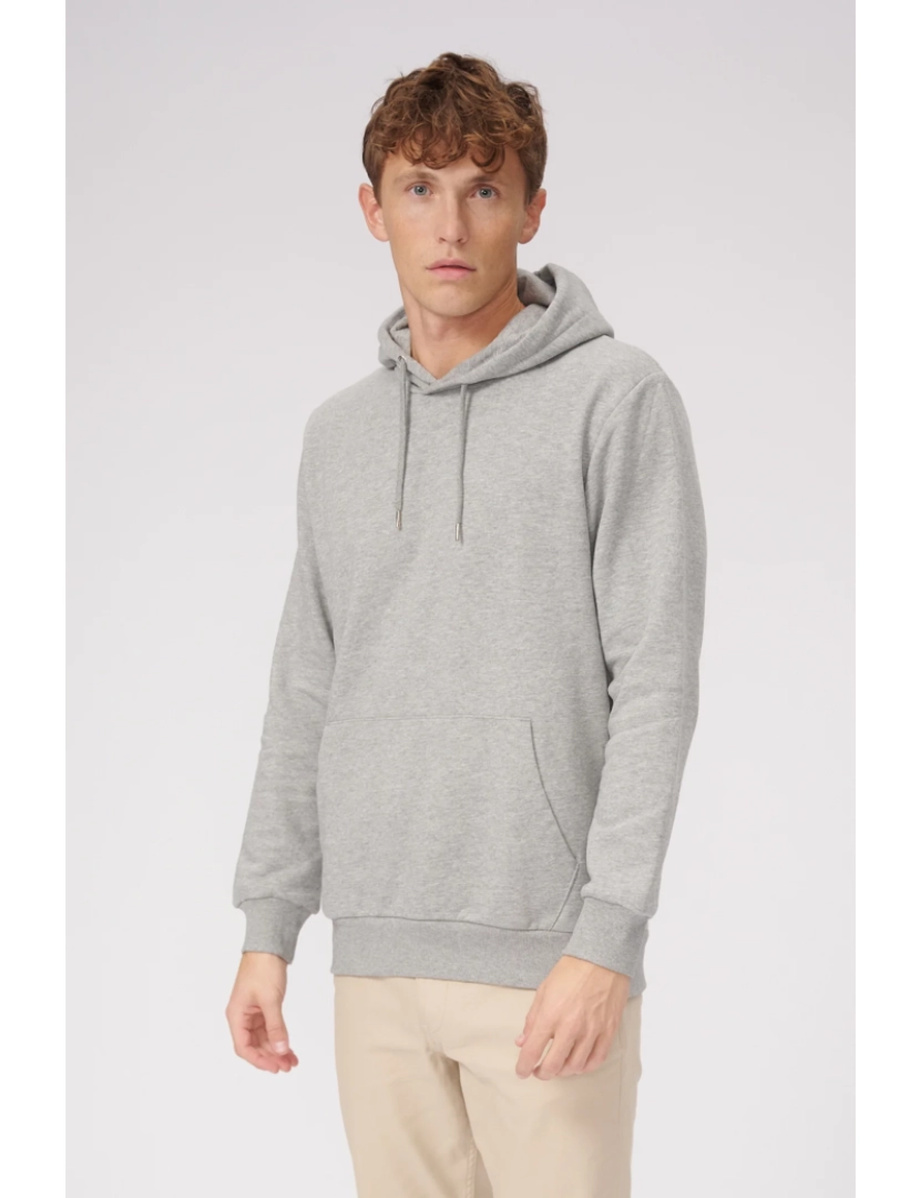 Teeshoppen - Sweat básica com capuz - Light Grey Melange