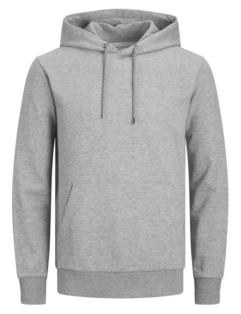 imagem de Sweat básica com capuz - Light Grey Melange4