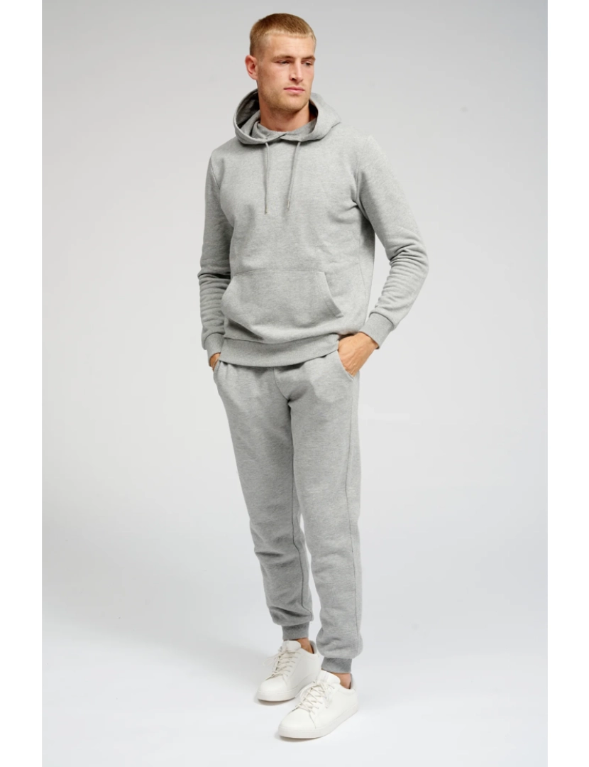 imagem de Sweat básica com capuz - Light Grey Melange5