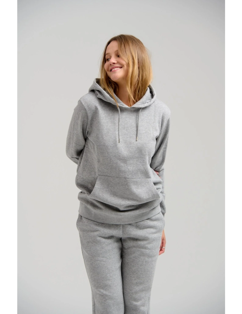 imagem de Sweat básica com capuz - Light Grey Melange4