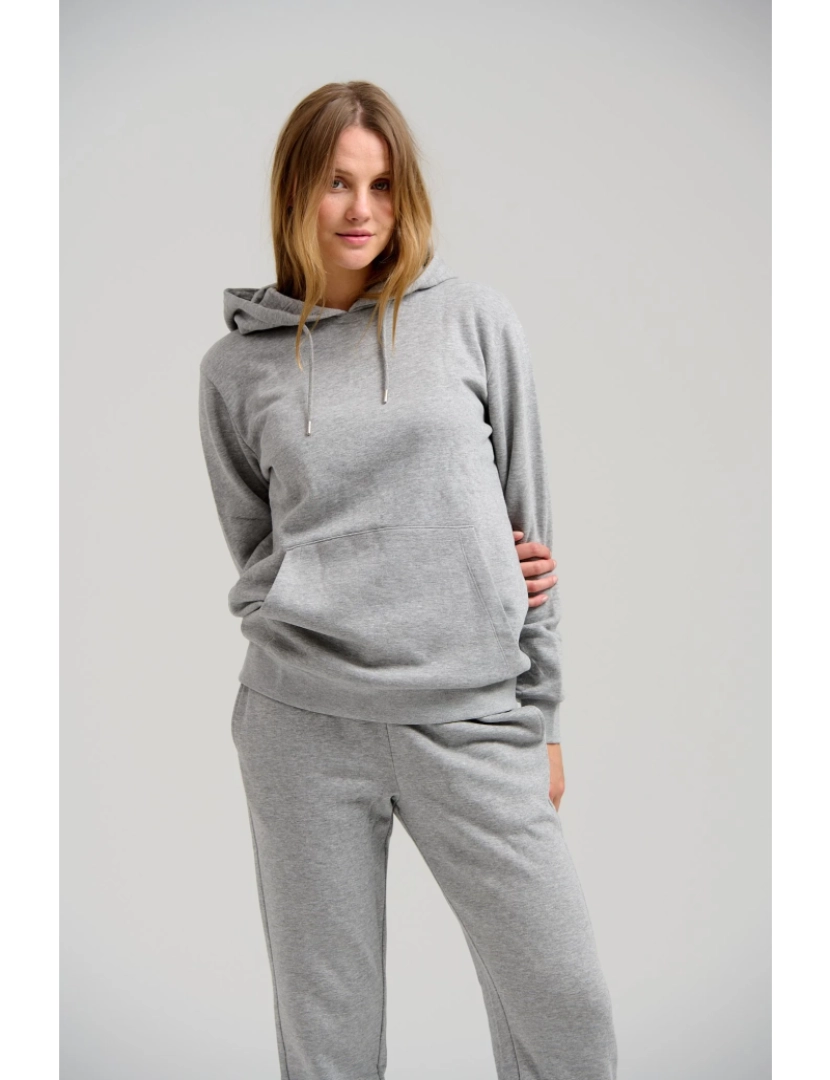 Teeshoppen - Sweat básica com capuz - Light Grey Melange