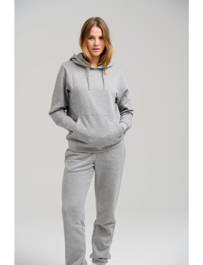 imagem de Sweat básica com capuz - Light Grey Melange5