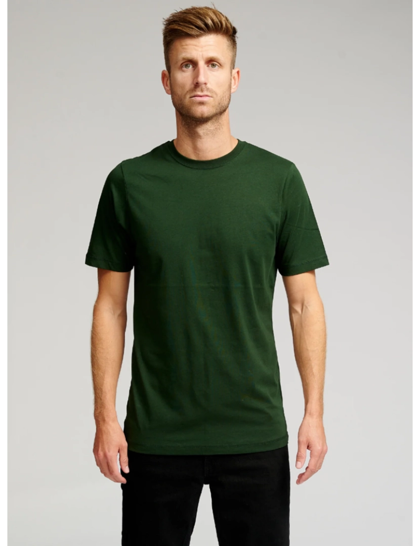 Teeshoppen - T-shirt Básica Orgânica - Verde Escuro