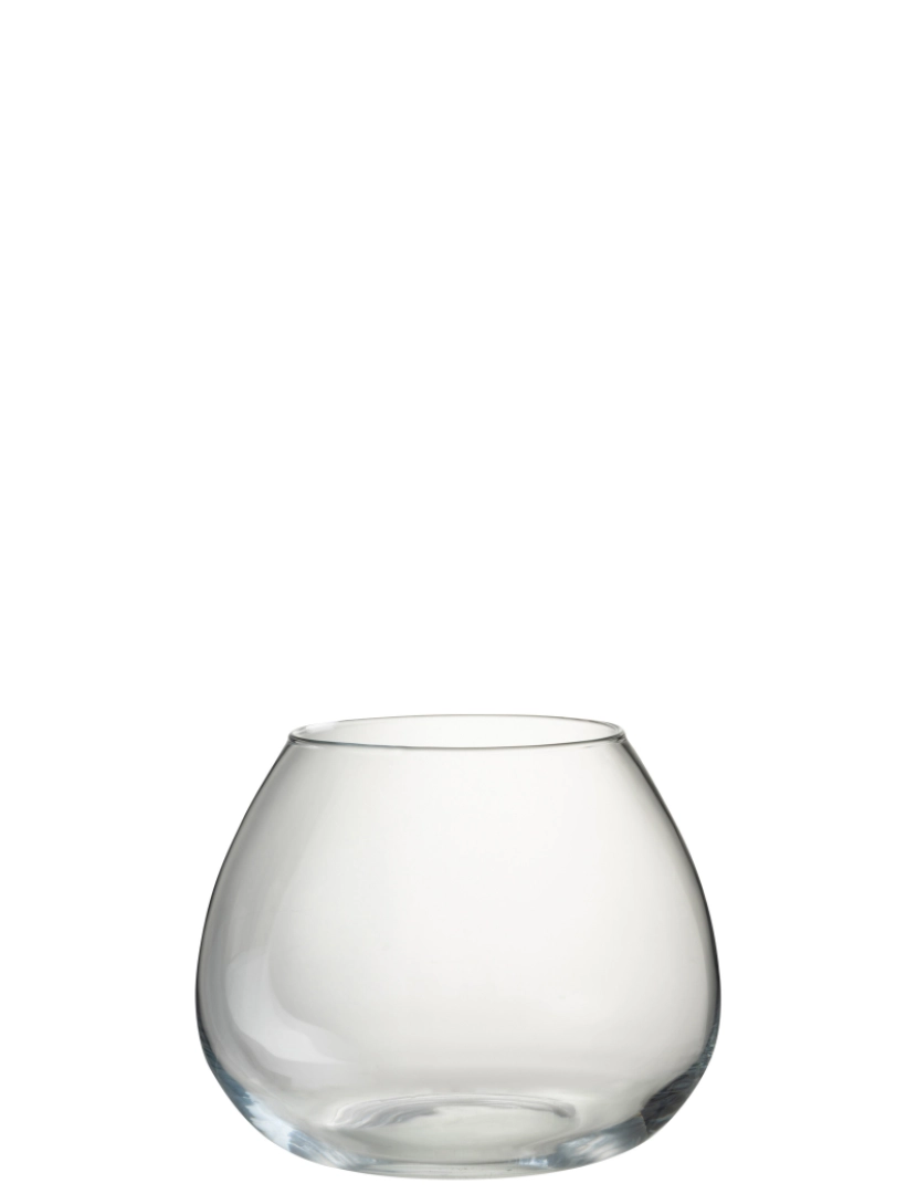 J-Line - J-Line Vase Fie Vidro Transparente Médio