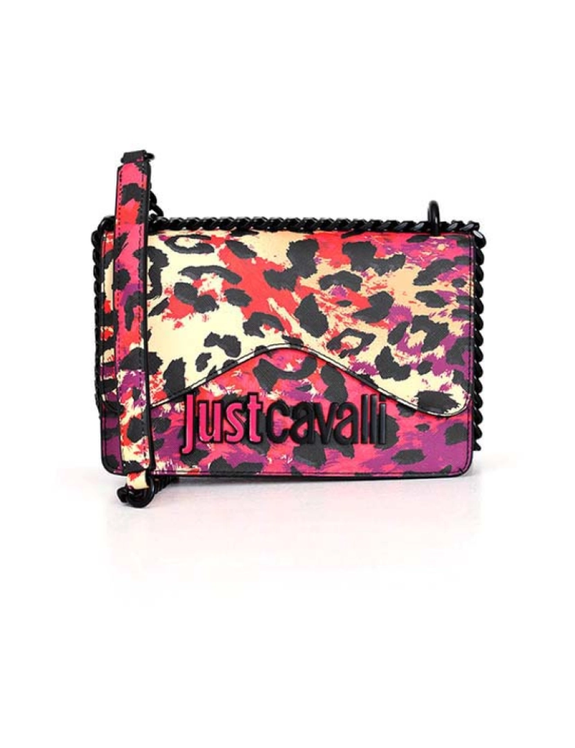 Just Cavalli  - Bolsa Tiracolo Senhora Fuxia Multi Print Macula