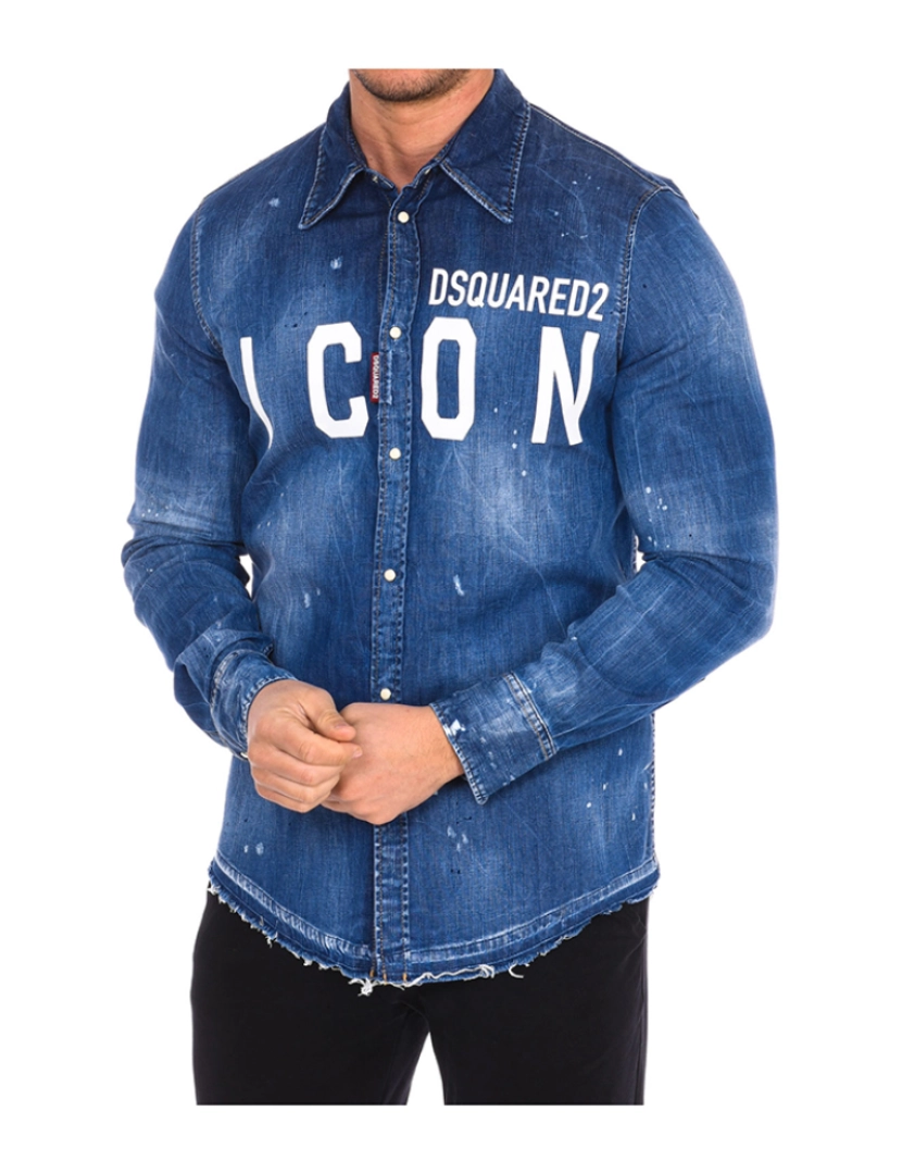 Dsquared2 - Camisa de Homem Azul