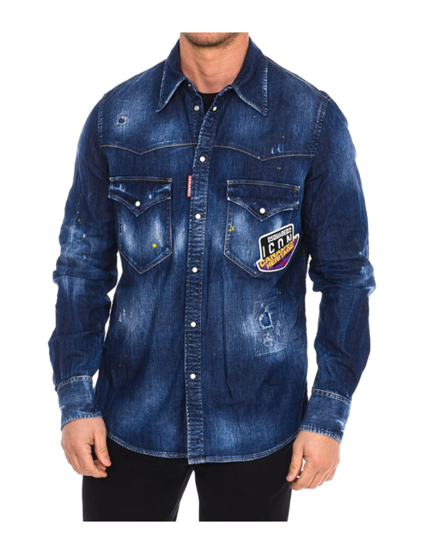 Dsquared2 - Camisa de Homem Azul