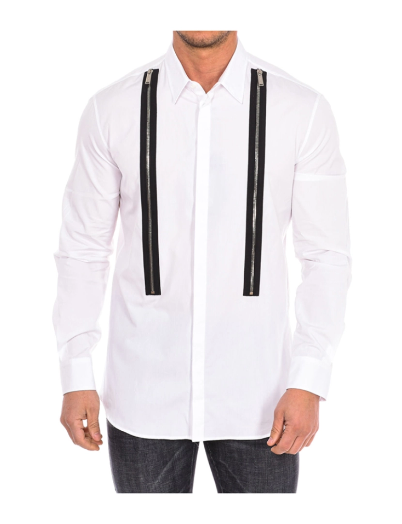 Dsquared2 - Camisa Manga Comprida Homem Preto Branco