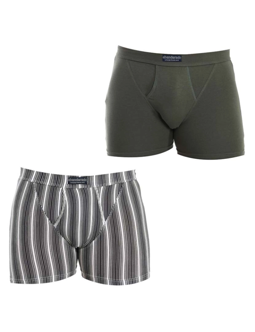 Abanderado - Boxers Homem Verde Branco