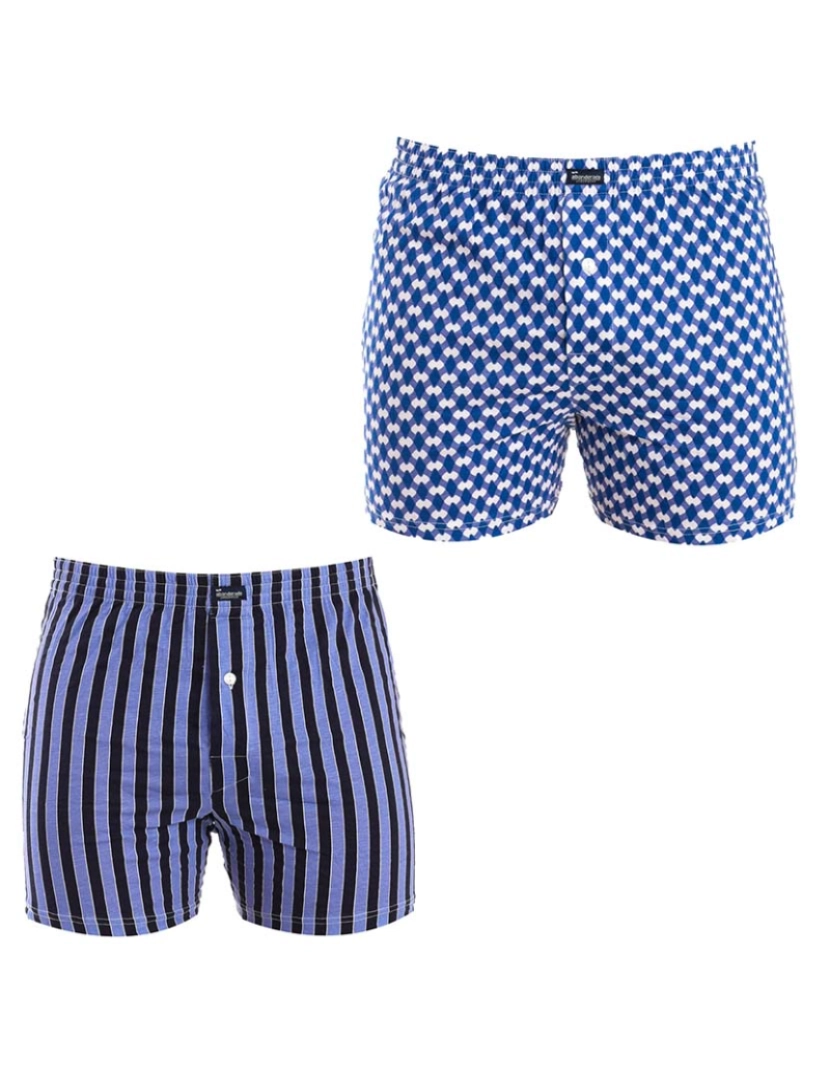 Abanderado - Boxers Homem Azul-stripes