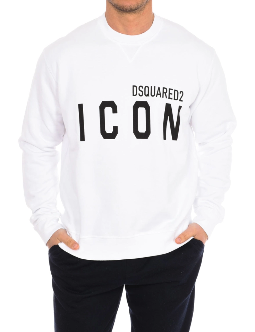 Dsquared2 - Moletom masculino de manga comprida com gola redonda S79GU0004-S25042