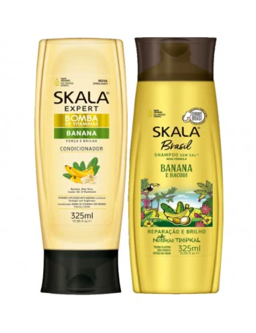imagem de Pack Skala Banana e Bacuri Shampoo 325ml + Condicionador 325ml1