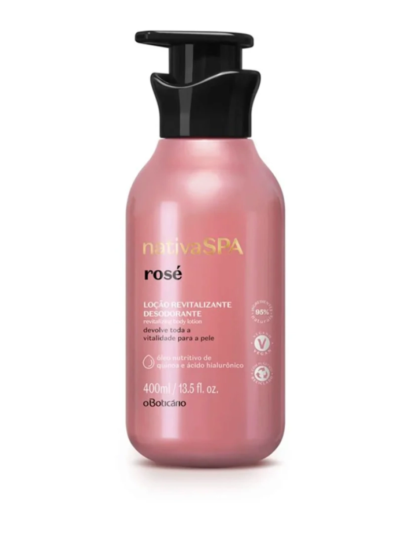 Oboticário - Loção Hidratante Rosé Nativa SPA 400ml - oBoticario