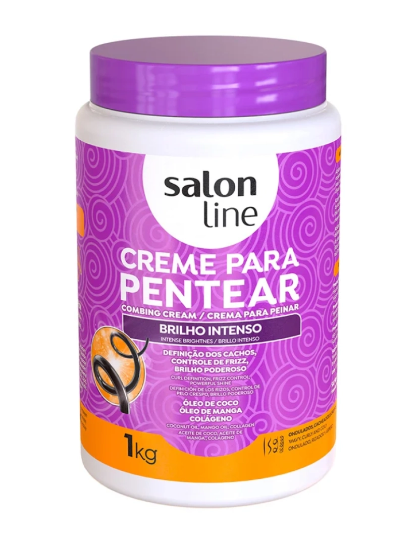 Salon Line - Creme para Pentear Brilho Intenso Salon Line - 1 kg
