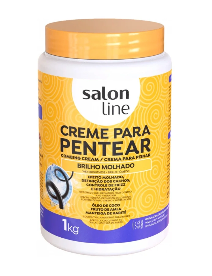 Salon Line - Creme de Pentear Brilho Molhado 1kg