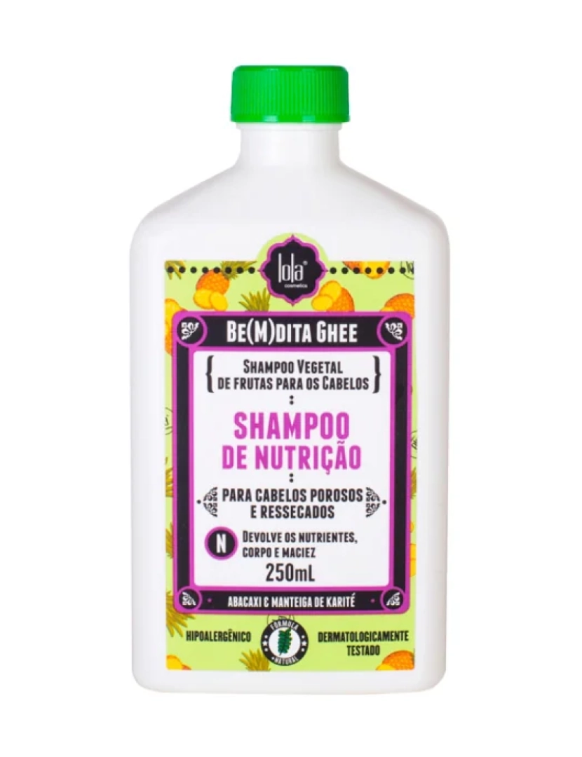 Lola Cosmetics - BE(M)DITA GHEE - Shampoo Abacaxi e Manteiga de Bacuri - 250ml