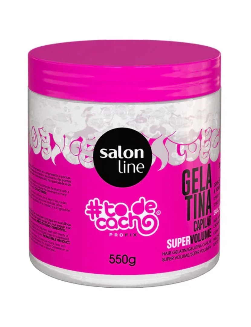 Salon Line - Gelatina Capilar Super Volume To de Cacho - 550g