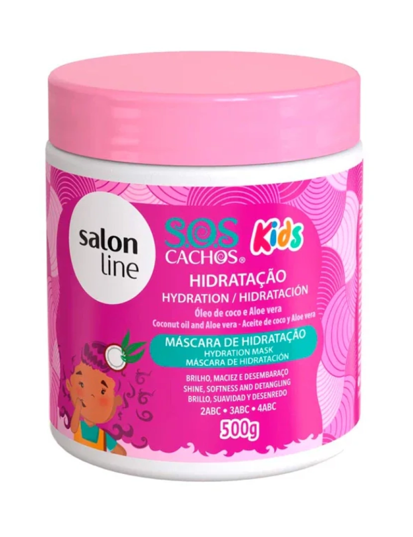 Salon Line - Máscara Kids Hidratação SOS Cachos 500gr