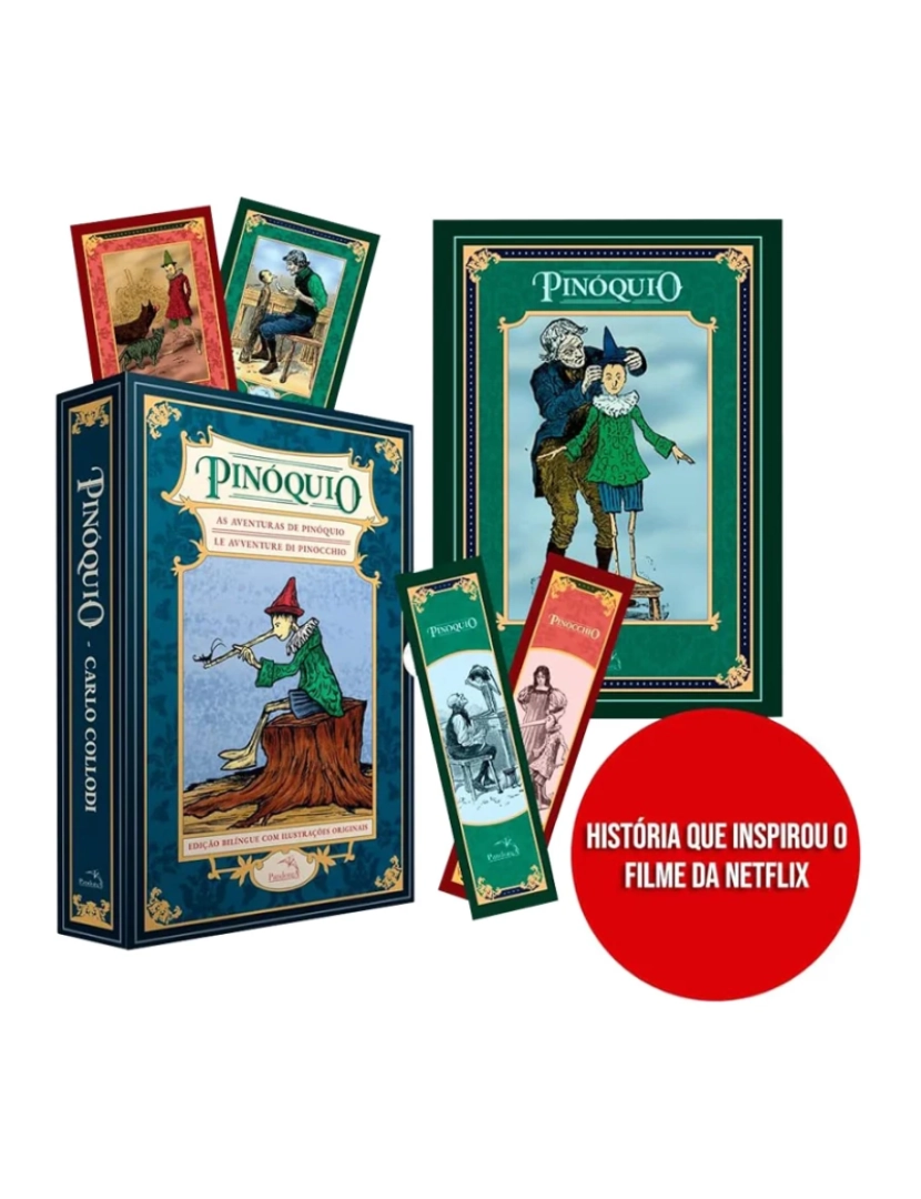 Editora Pandorga - Box Pinóquio - As Aventuras de pinóquio - de Carlo Collodi