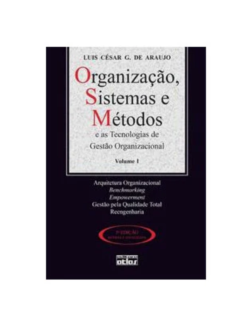 imagem de Livro, Organização Sistemas e Métodos Tecnologia Gestão Org v1 5/111