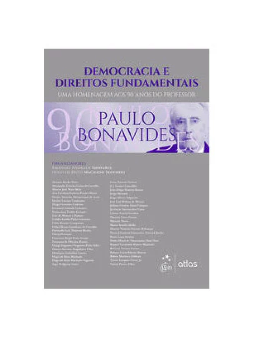 Atlas - Livro, Democracia e Direitos Fundamentais homenage P Bonavides 1/16