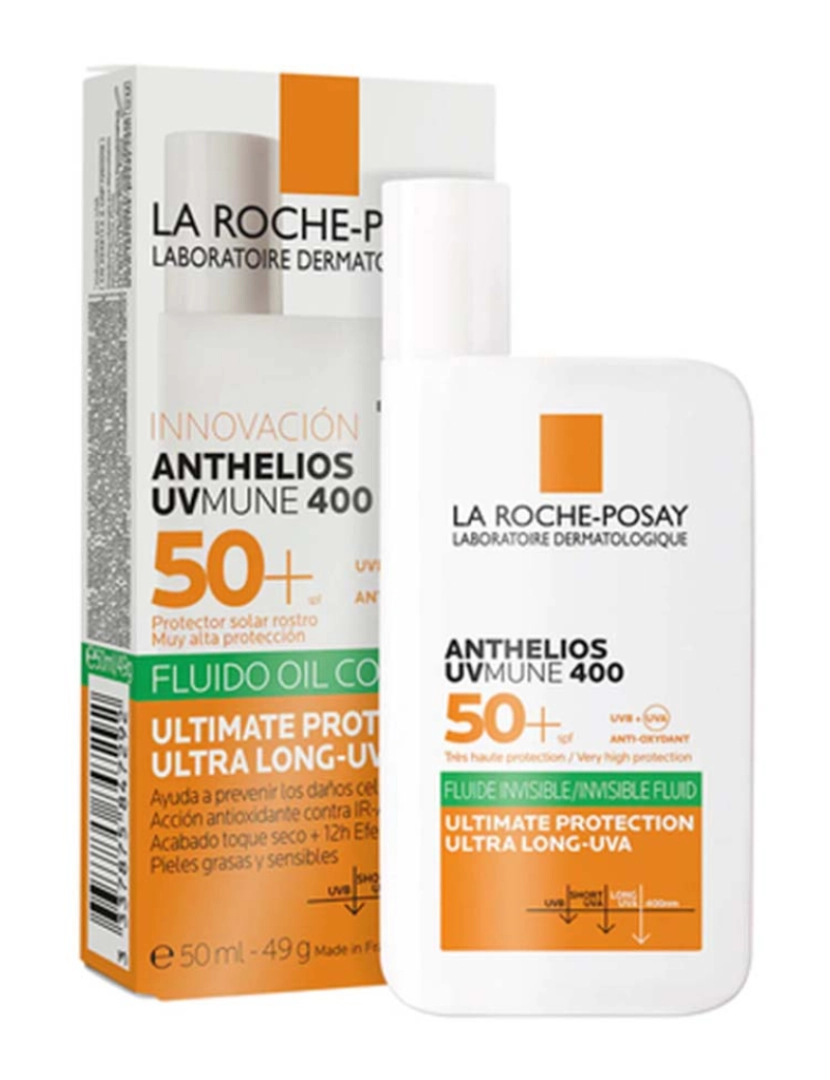 La Roche Posay  - Anthelios Uv-Mune 400 Oil Control Fluid Spf50+ 50 Ml