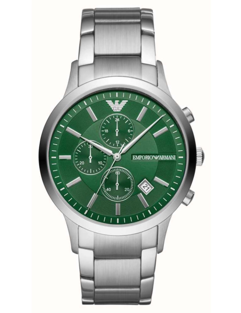 Armani - Relógio Homem Prateado e Verde
