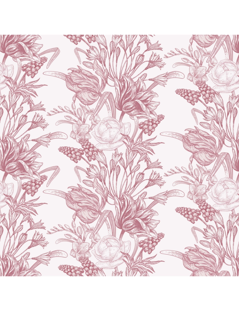 imagem de Papel de parede Muscari Rose5