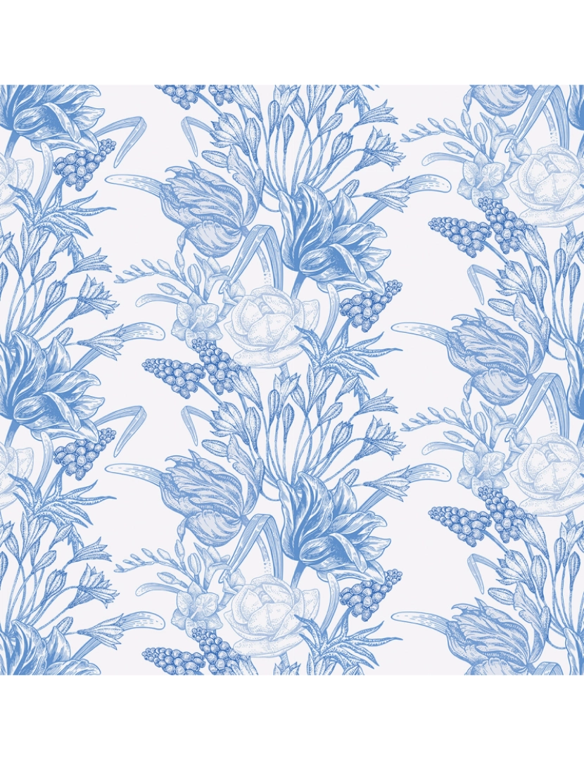 imagem de Papel de parede Muscari Bleuet3