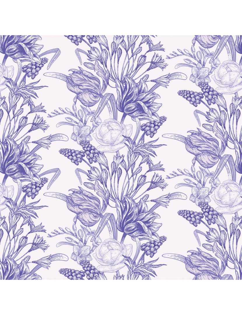 imagem de Papel de parede Muscari Violet3