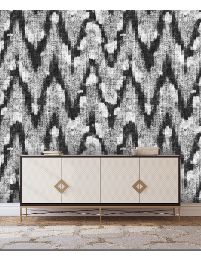 imagem de Papel de parede Kilim Grey4