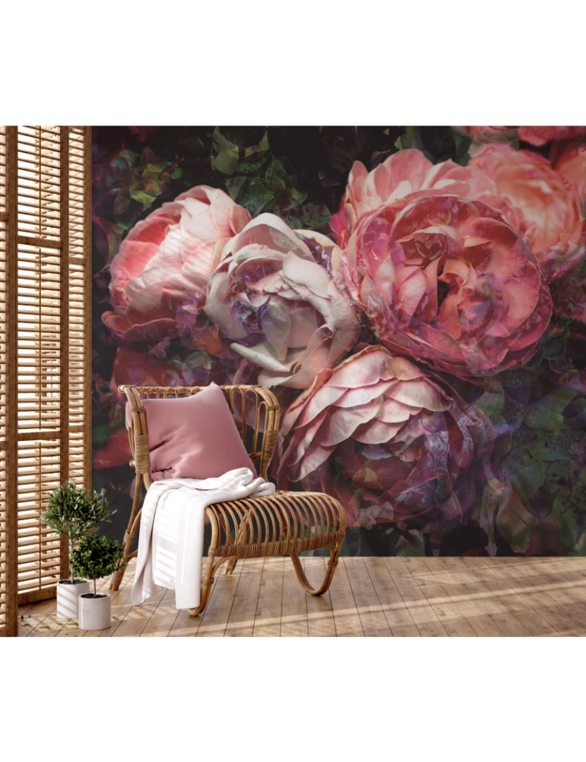 imagem de Papel de parede Roses antiques4