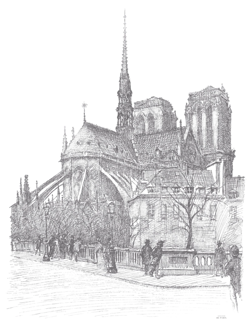 imagem de Papel de parede Notre Dame3