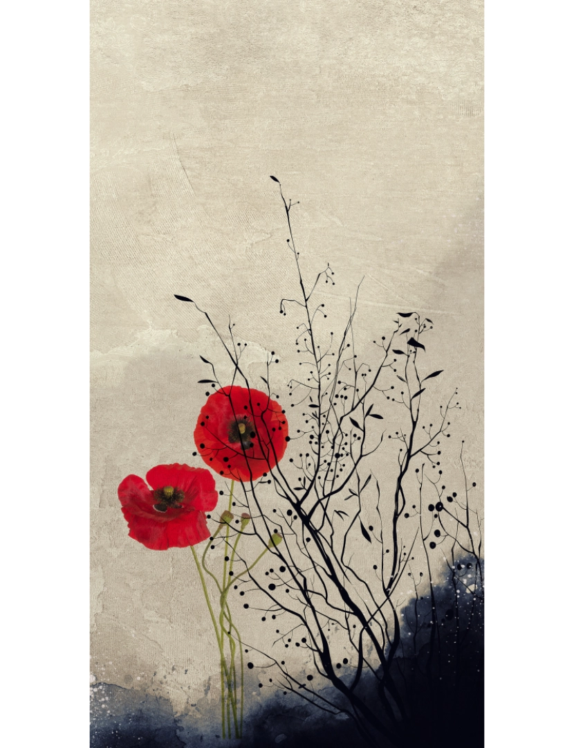 imagem de Papel de parede Poppies3